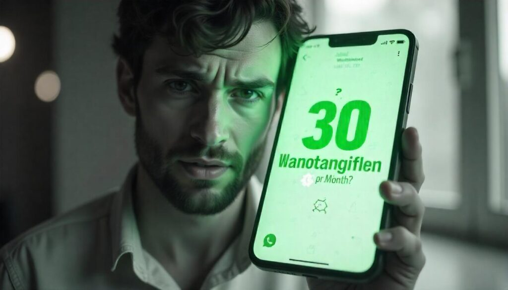 whatsapp 30 nachrichten pro monat