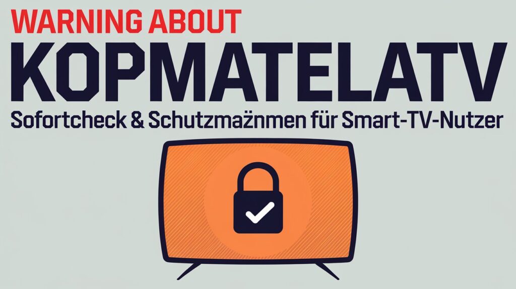 Warning about Kopmatelatv — Sofortcheck & Schutzmaßnahmen für Smart-TV-Nutzer