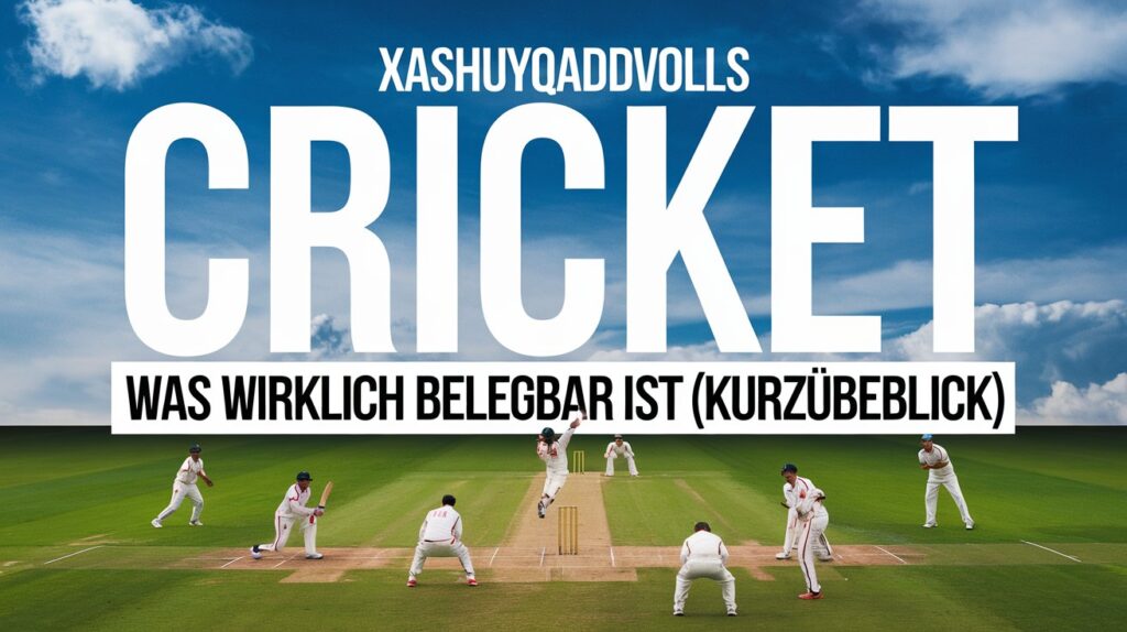 Xashuyqadvolls Cricket — Was wirklich belegbar ist (Kurzüberblick)