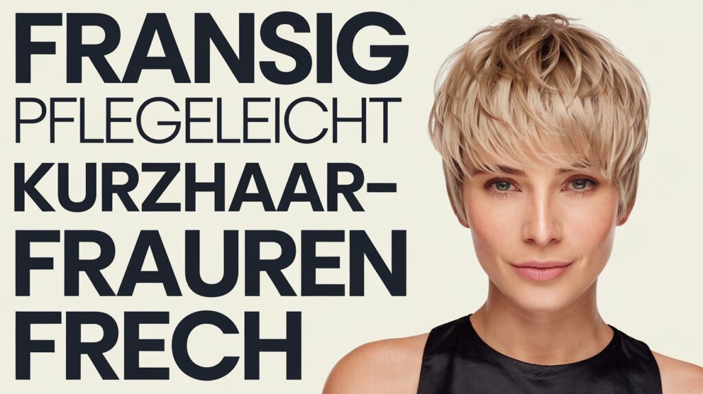 Fransig pflegeleicht kurzhaarfrisuren frauen frech