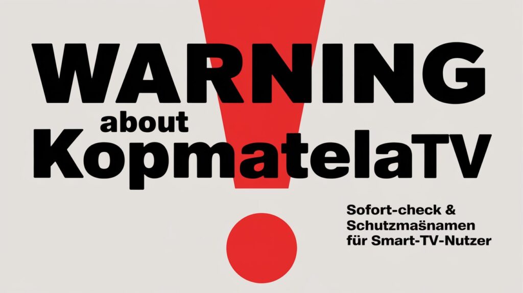 Warning about Kopmatelatv — Sofortcheck & Schutzmaßnahmen für Smart-TV-Nutzer