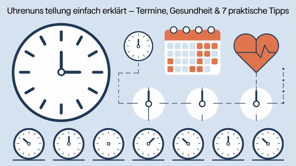 Uhrenunstellung einfach erklärt — Termine, Gesundheit & 7 praktische Tipps