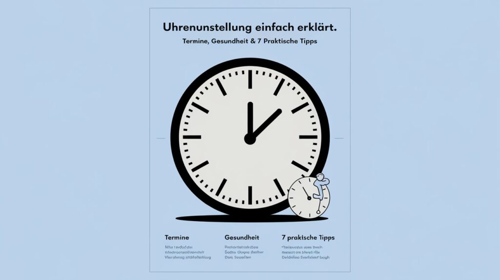 Uhrenunstellung einfach erklärt — Termine, Gesundheit & 7 praktische Tipps