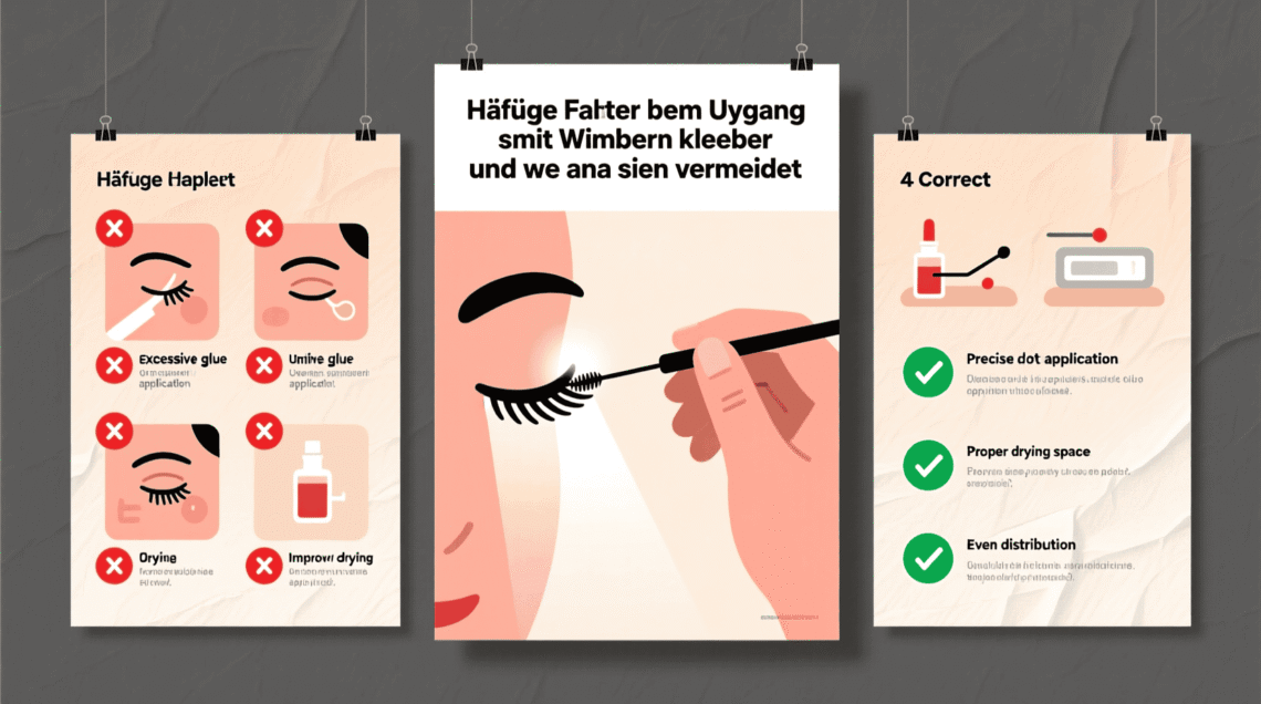 Häufige Fehler beim Umgang mit Wimpernkleber und wie man sie vermeidet