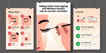 Häufige Fehler beim Umgang mit Wimpernkleber und wie man sie vermeidet